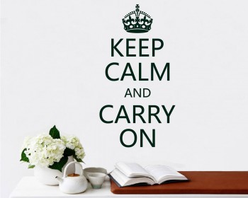 Keep Calm and Carry On Quotes  Lettering Decal